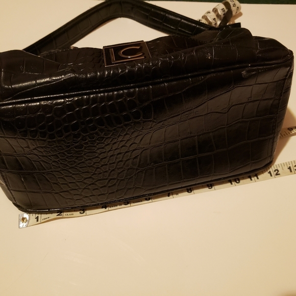 Claiborne Black Embossed Women's Bag - Picture 10 of 11